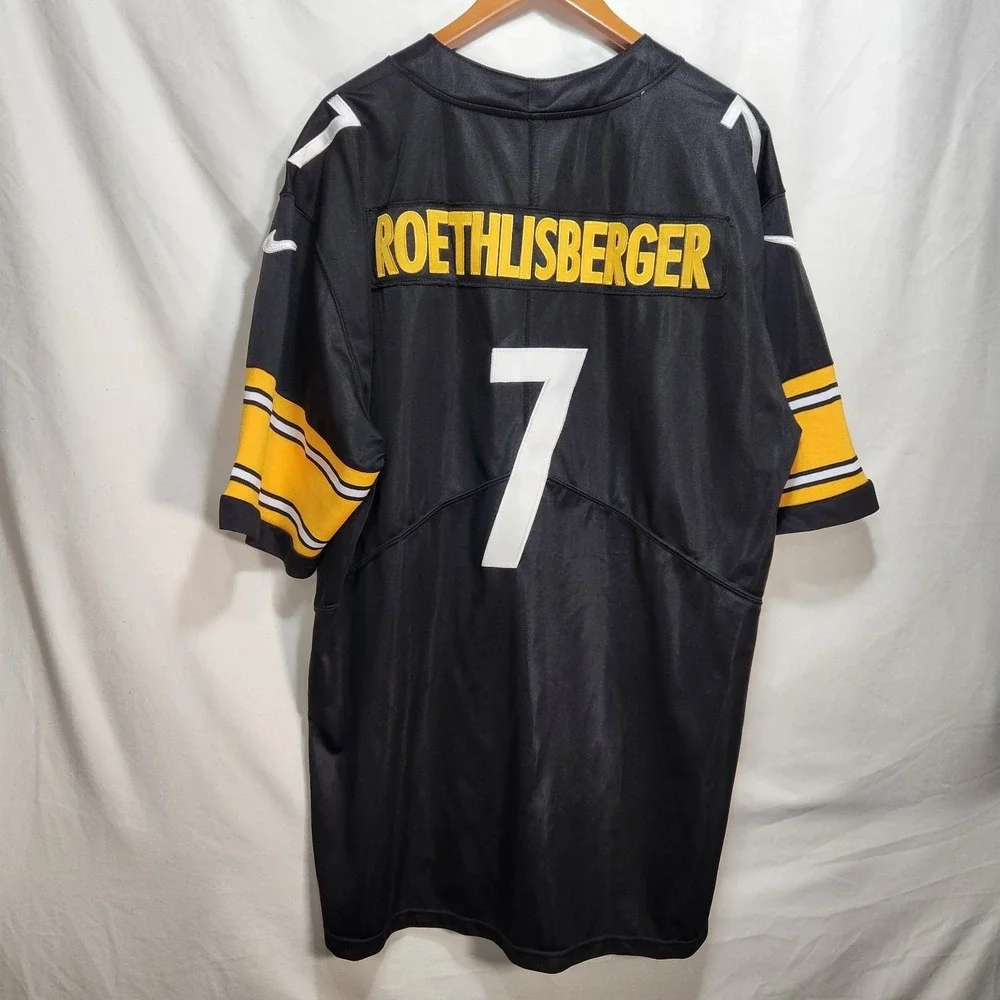 Nike Ben Roethlisberger Pittsburgh Steelers Jersey Size 2XL Black #7 Football